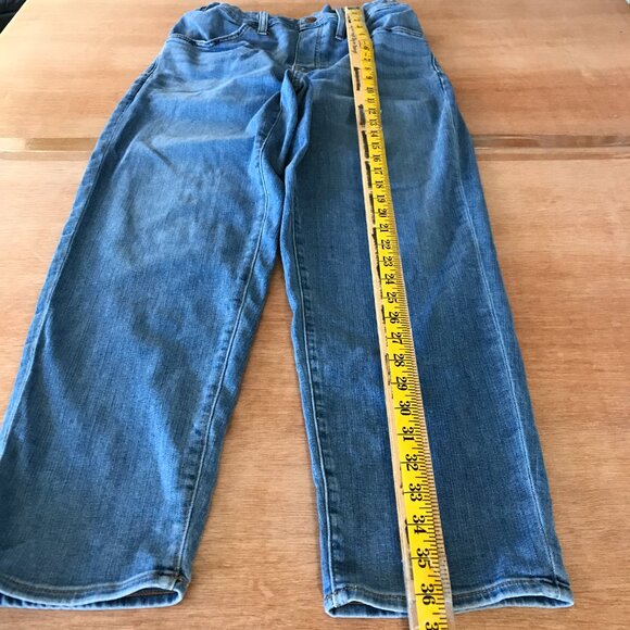 Madewell Pull On Jeans Women 29 Blue High Rise Relax Tapered Stretch Medium Wash - Picture 4 of 13